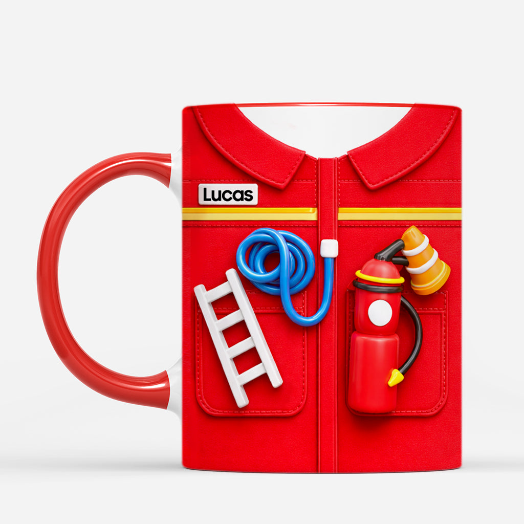 8294MUS2 3d printing effect firefighter coffee mug_ custom gifts for him 8294mcpcb