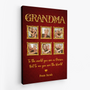 8299CUS2 3d printing effect to the world you are a mother canvas custom gifts for momgrandma 8299cnhwa