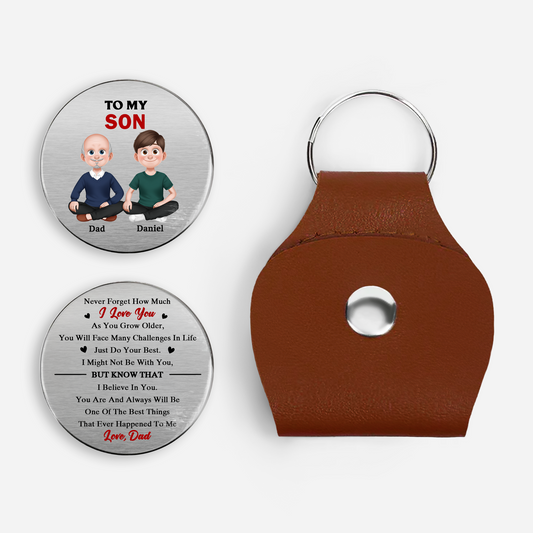 8304AUS1 to my son pocket hug token personalized gifts for sondaughter 8304aj