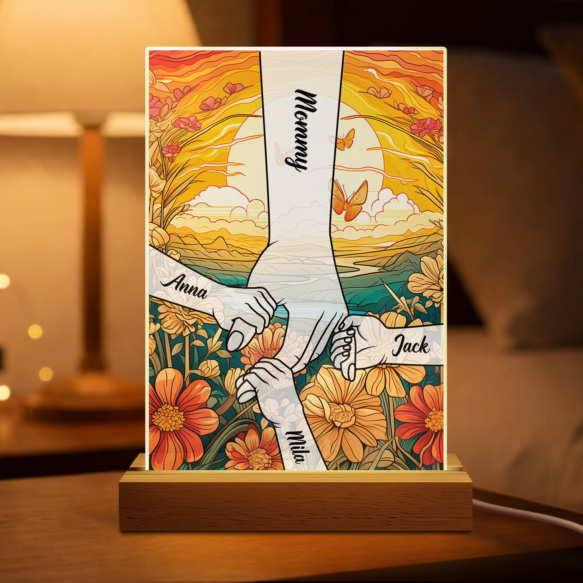 8307LUS1 holding moms hand night light personalized mom gifts 8307ltpca