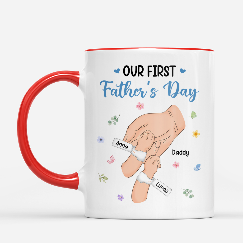 8308MUS2 our first mothers day mug personalized coffee mugs for momdad 8308mtewa