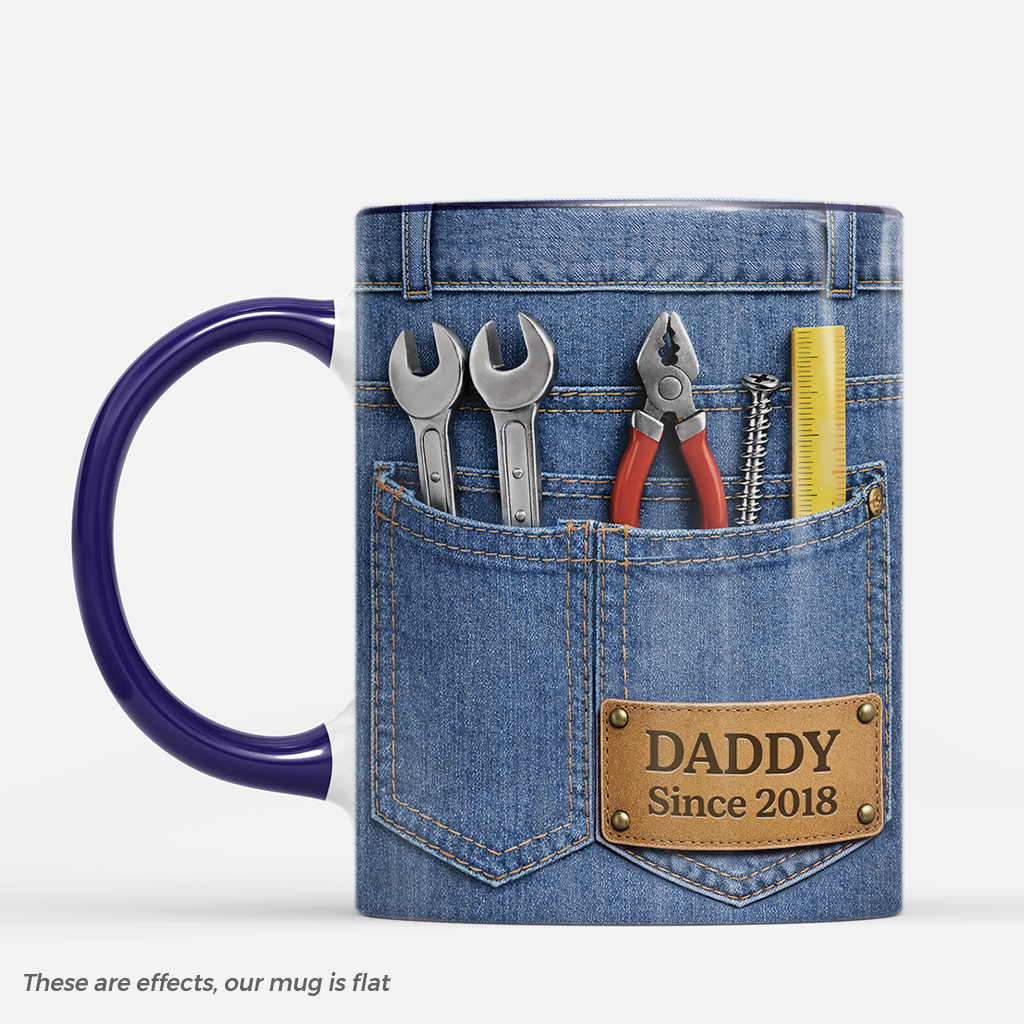 8327MUS1 3d printing effect father since mug custom gift for dadgrandpa 8327msftb