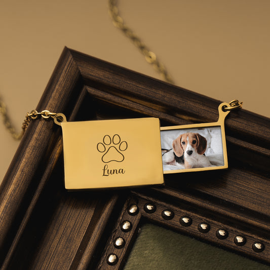 8334JUS2 envelope necklace with pet picture_ personalized gifts for pet lovers 8334j8p5d
