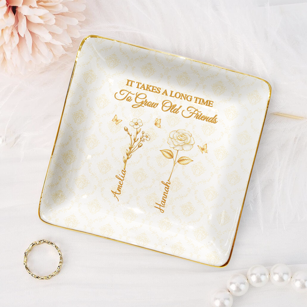 83362US2 3d printing effect personalized jewelry dish gifts for best friends 83362sfzf