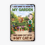 8343EUS2 personalized metal garden signs cat lover gifts for women 8343eskzd