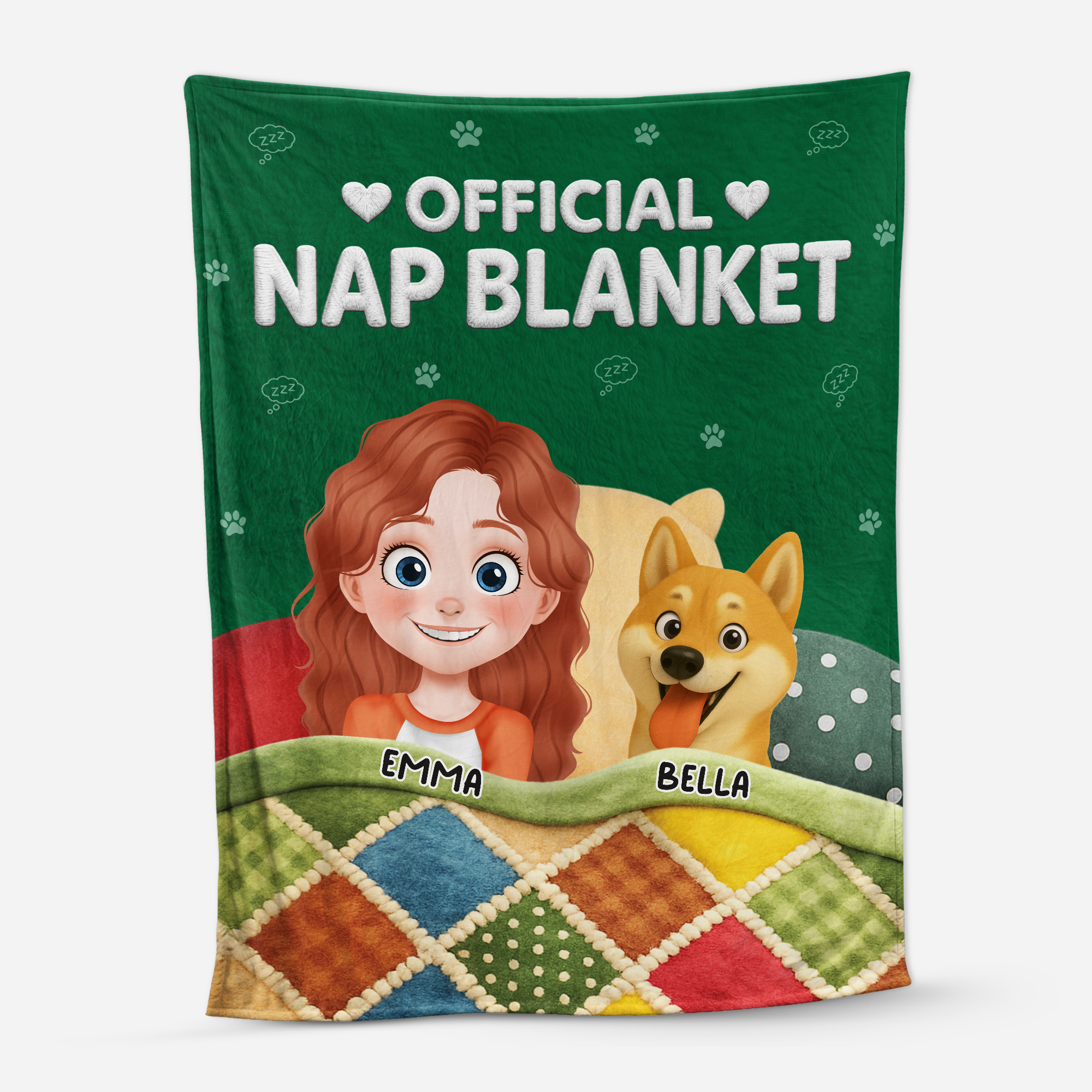 8351BUS1 3d printing effect personalized dog blankets official nap blanket 8351bchmc