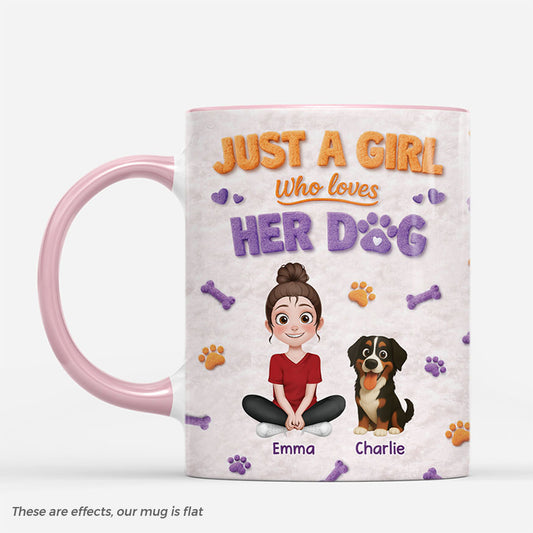 8360MUS1 3d printing effect just a girl and her dog mug custom gifts for dog owners 8360mtptc_05a891b8 022c 4e22 8b16 56c57df4633b