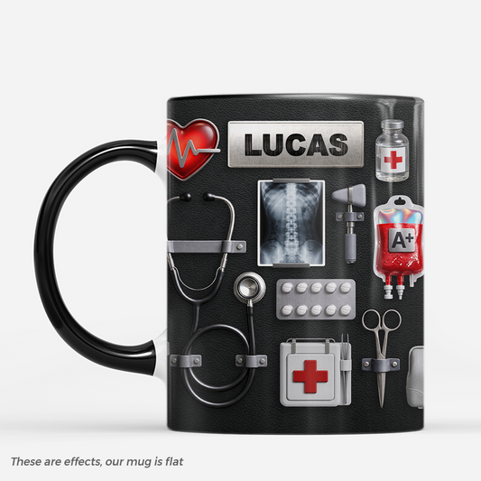 8364MUS1 3d printing effect doctor coffee mug personalized gifts for doctors 8364m6fwa
