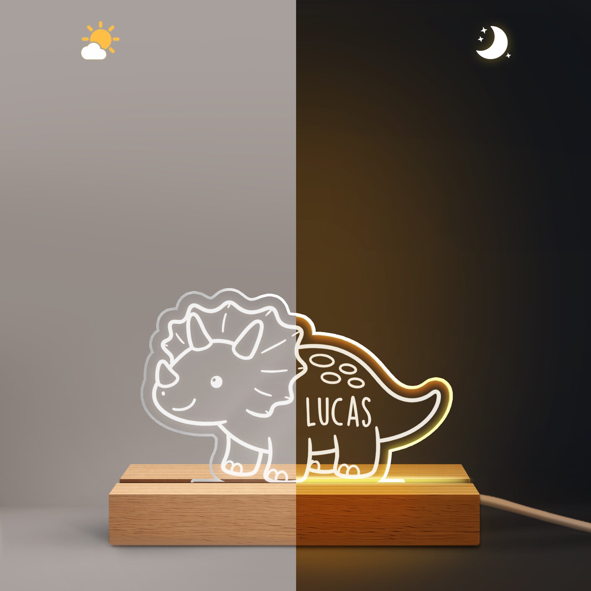 8387LUS2 dinosaur led night light personalized gifts for kids 8387lspwk