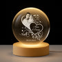 8405LUS1 personalized crystal ball lamp with picture photo gifts for momdad 8405laqla