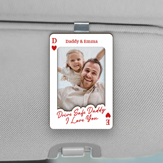 8410GUS1 drive safe daddy car visor clip personalized photo gifts for dadmom 8410g8pab