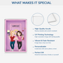 8418RUS4 3d printing effect besties rectangle acrylic plaque custom gifts for friends 8418rcecf