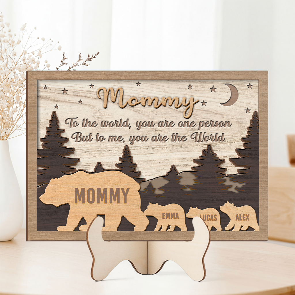 8423QUS2 wooden bear plaque personalized gift for dadmom 8423qcc1b_b9b4865e fe4e 4f01 ac63 ce7952e5022b