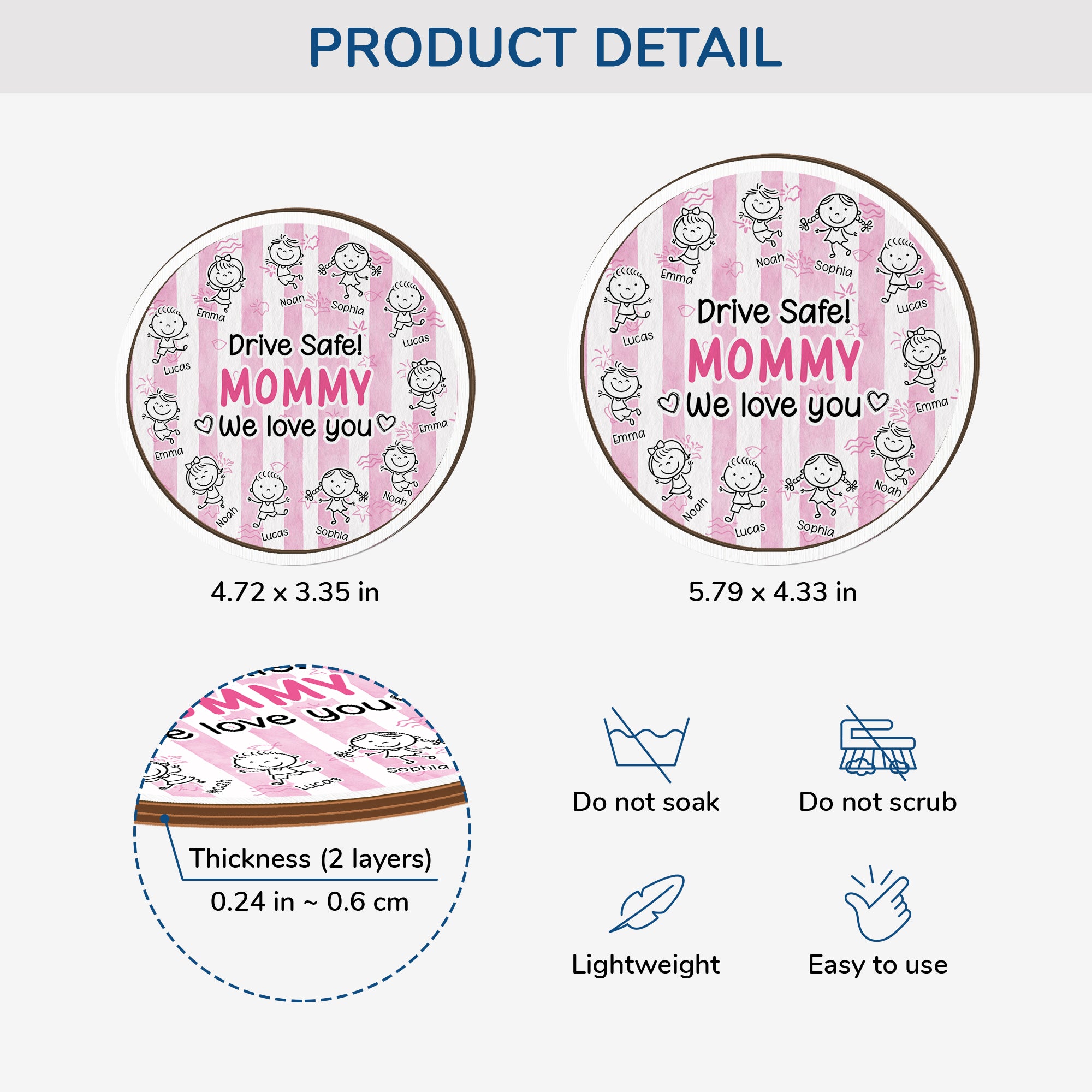 8433GUS4 drive safe car visor clip personalized gift for dadmom 8433gtyeb