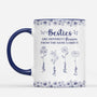 8443MUS1 personalized blue toile mug friendssisters are different flowers from the same garden_ 8443msvne_1