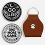 8453AUS1 custom decision coin_ flip pocket hug token with leather case 8453ajsehm