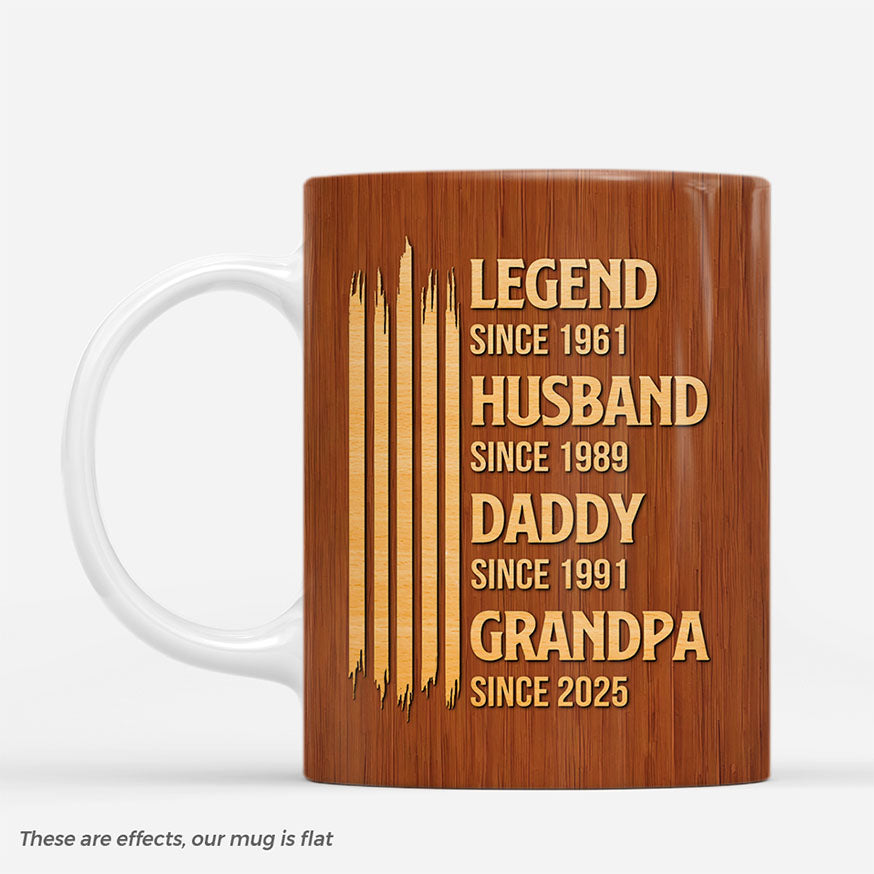 8455MUS1 3d printing effect legend husband dad grandpa mug custom grandpa gifts 8455mtvhb_2