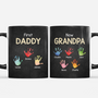 8456MUS1 first dad now grandpa handprint mug personalized grandpa gifts 8456mtktb