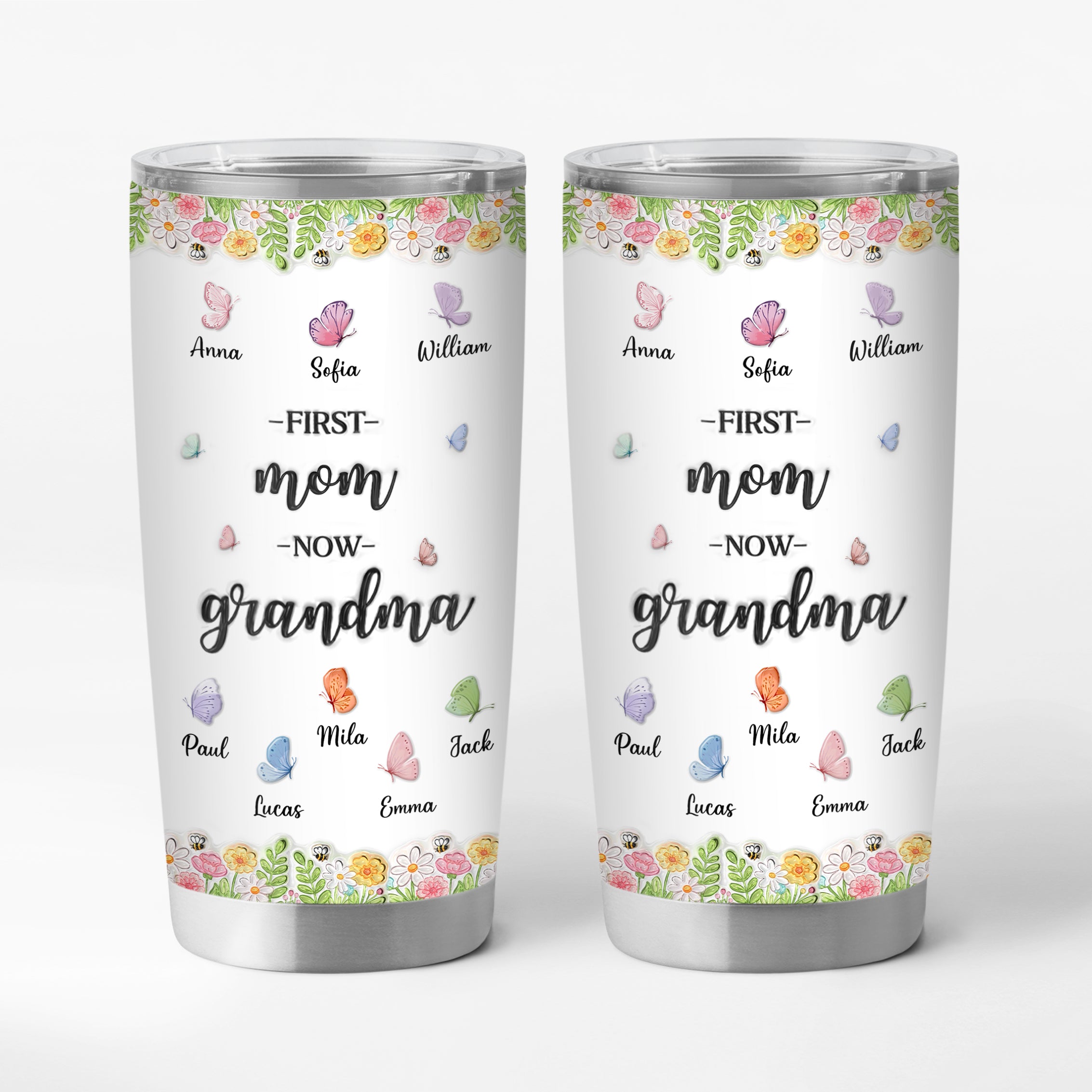 8457TUS1 3d printing effect custom 20oz tumbler first mom now grandma gifts 8457t8pca