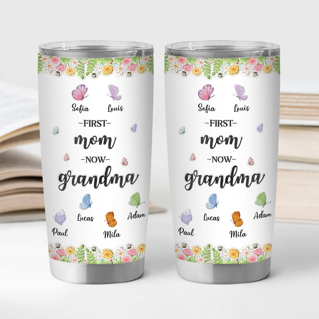 8457TUS2 3d printing effect custom 20oz tumbler first mom now grandma gifts 8457t8pca