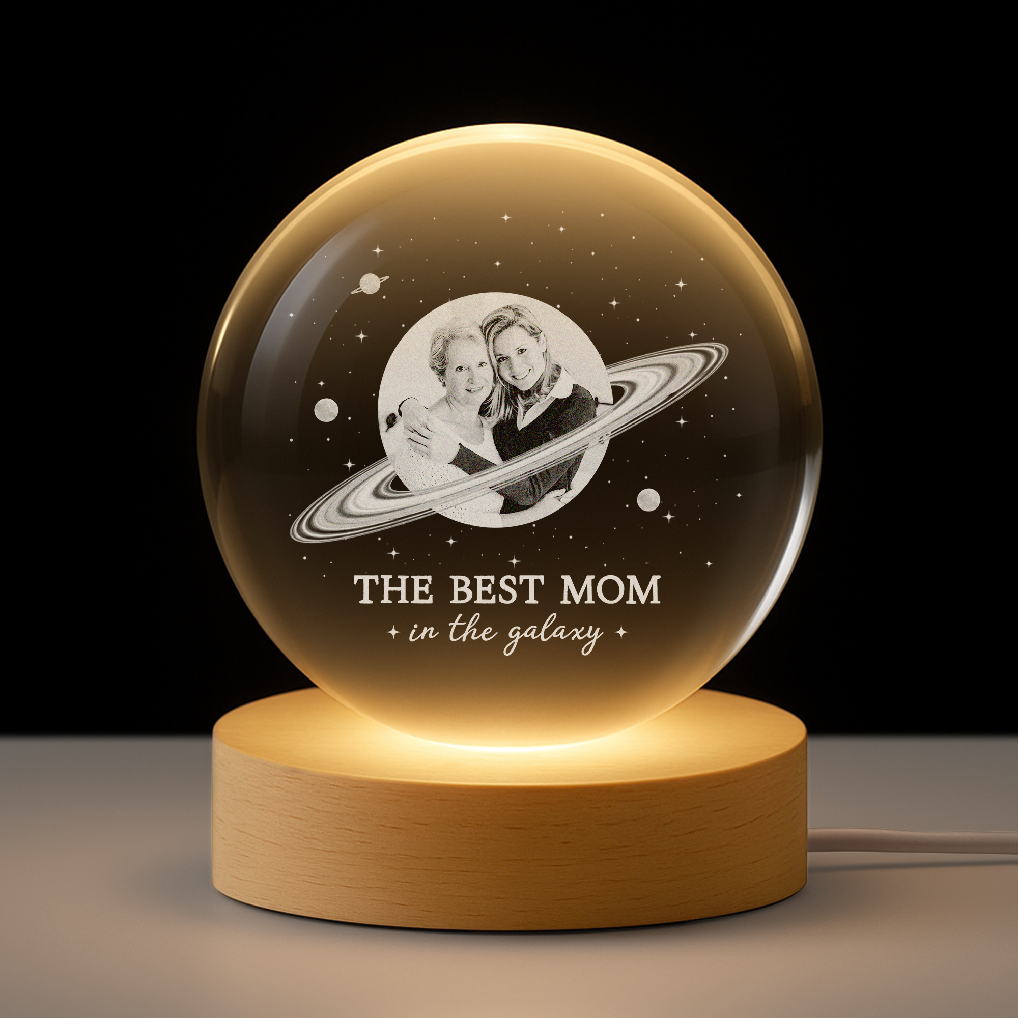 8459LUS1 best mom in the galaxy_ crystal ball lamp custom photo gifts for momgrandma 8459lnhwa