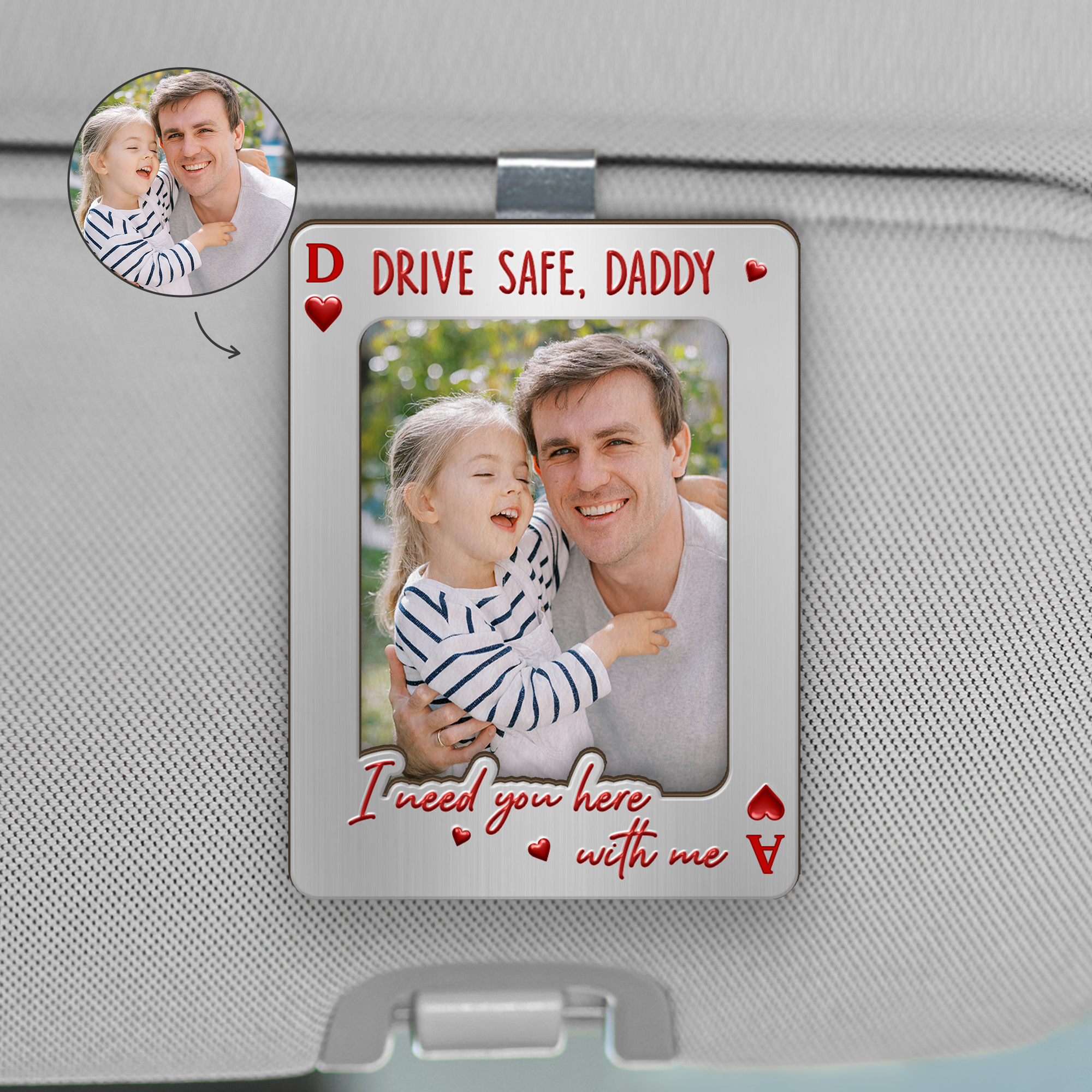 8475GUS1 custom photo car visor clip_ gifts for dadmomgrandmagrandpa 8475g6czb