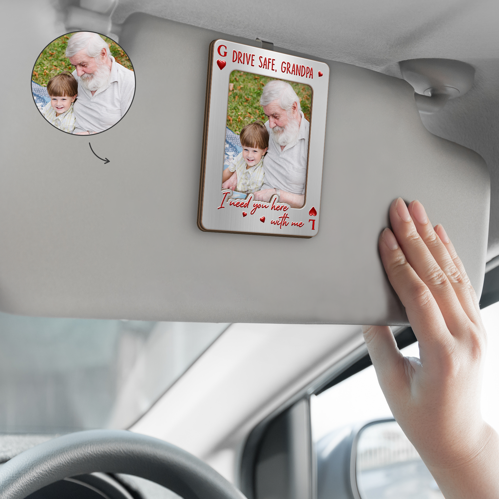 8475GUS2 custom photo car visor clip_ gifts for dadmomgrandmagrandpa 8475g6czb