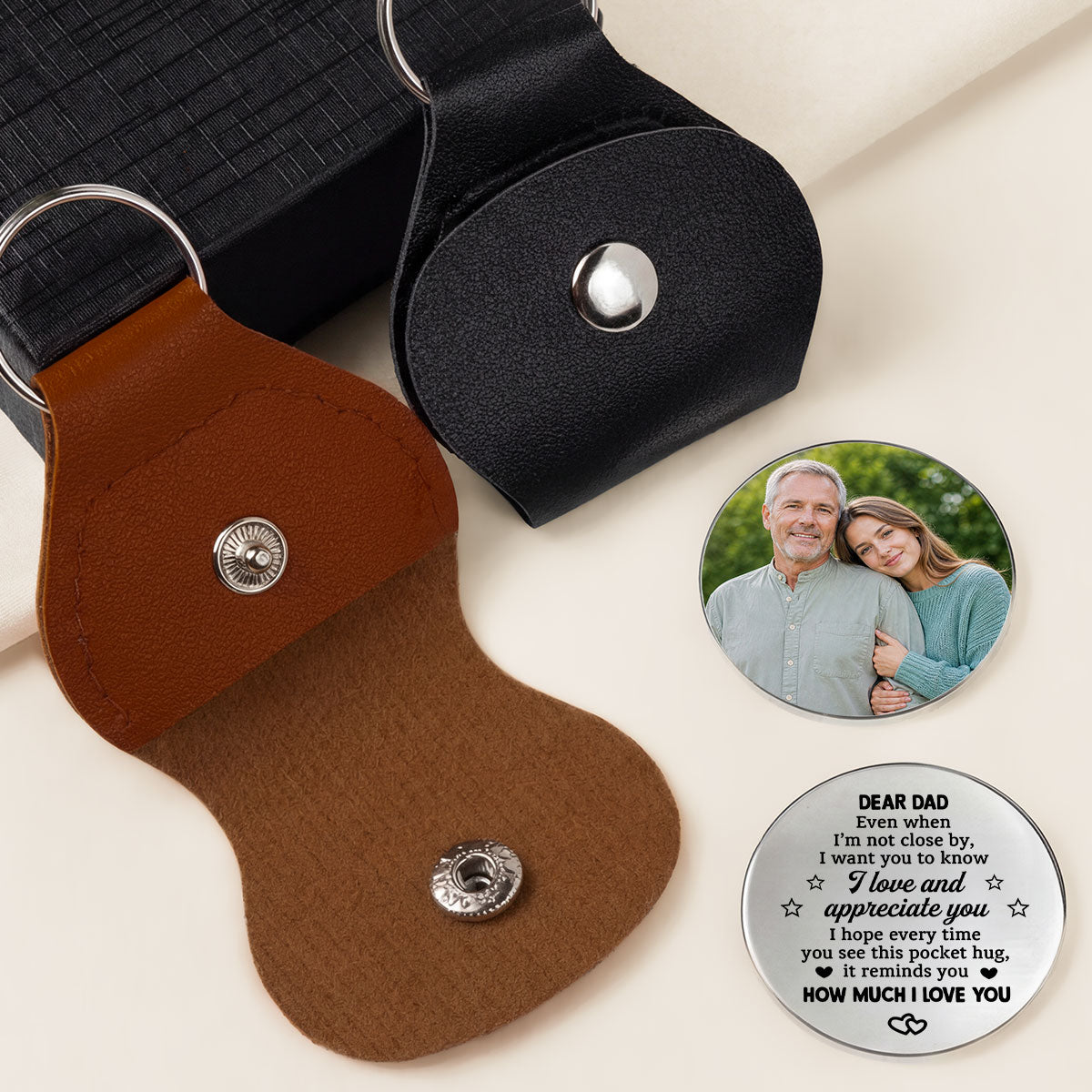 8485AUS2 i love and appreciate you pocket hug custom gifts for dadmom 8485aj6ela