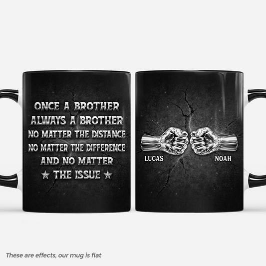 8492MUS1 3d printing effect always a brother mug custom gifts for brotherfriend 8492m3eme