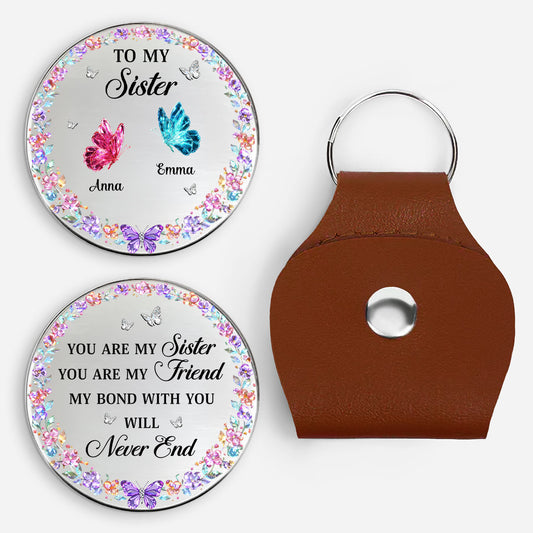 8494AUS1 personalized leather pocket hug you are my sister my friend 8494ajsele_354ac9a0 fcef 4a12 8095 9e24b289a701