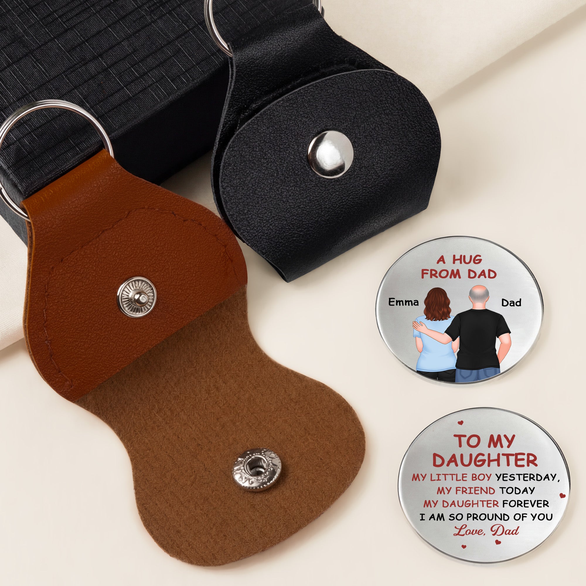 8497AUS1 a hug from dad pocket hug personalized gifts for sondaughter 8497ajsvbb_2