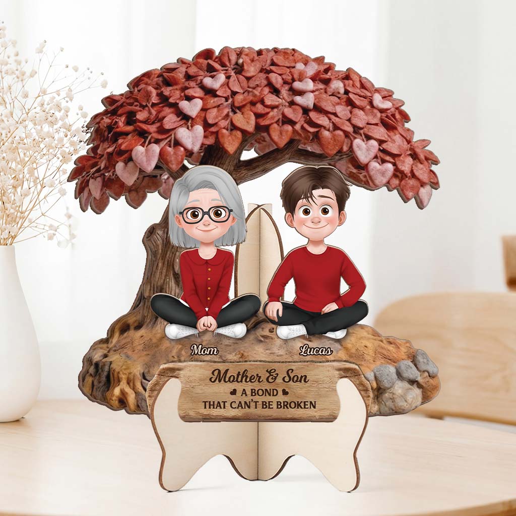 8503QUS2 personalized wooden plaques gifts_ for mom and daughter 8503qslza