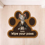 8545AUS1 wipe your paws doormat_ custom shaped doormat gifts for cat lovers 8545ad8hbd