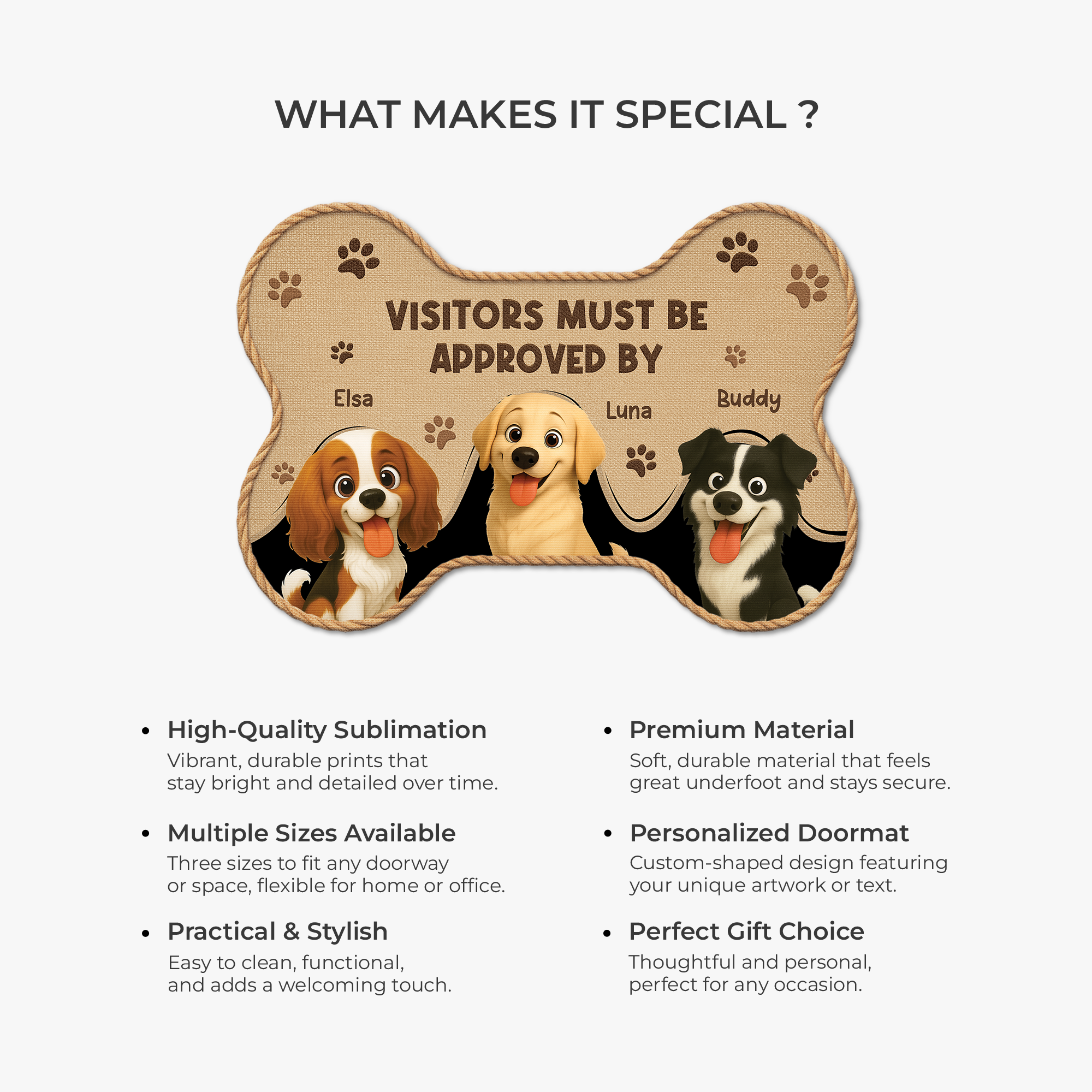 8546AUS6 custom shaped doormat personalized gifts for dog lovers 8546ad8ezc_3290f259 ccf3 4a2e 846b 956410fa5187