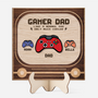 8548QUS1 gamer dad wooden plaque personalized gifts for dadgrandpa 8548qndbb