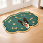 8558AUS1 custom shaped doormat spoiled rotten dogs live here 8558adavrc_3