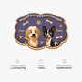 8558AUS1 custom shaped doormat spoiled rotten dogs live here 8558adavrc_5