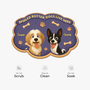 8558AUS1 custom shaped doormat spoiled rotten dogs live here 8558adavrc_6