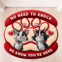 8564AUS1 no need to knock cat doormat_ custom shaped doormat for cat lovers 8564adavwd_3