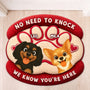 8564AUS1 no need to knock dog doormat_ custom shaped doormat for dog lovers 8564adavwc_3