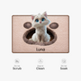 8565AUS5 3d printing effect custom shaped doormat gifts for cat lovers 8565adsfnd