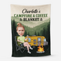 8570BUS1 campfire and coffee fleece blanket custom camping gifts for himher 8570btf5a