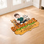 8573AUS2 custom shaped doormat a crazy cat lady and her cats live here 8573adafbd