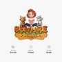 8573AUS5 custom shaped doormat a crazy cat lady and her cats live here 8573adafbd