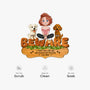 8573AUS5 custom shaped doormat a crazy dog lady and her dogs live here 8573adafbc