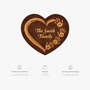8577AUS4 3d printing effect heart shaped doormat personalized family gifts 8577adncwi