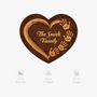 8577AUS5 3d printing effect heart shaped doormat personalized family gifts 8577adncwi