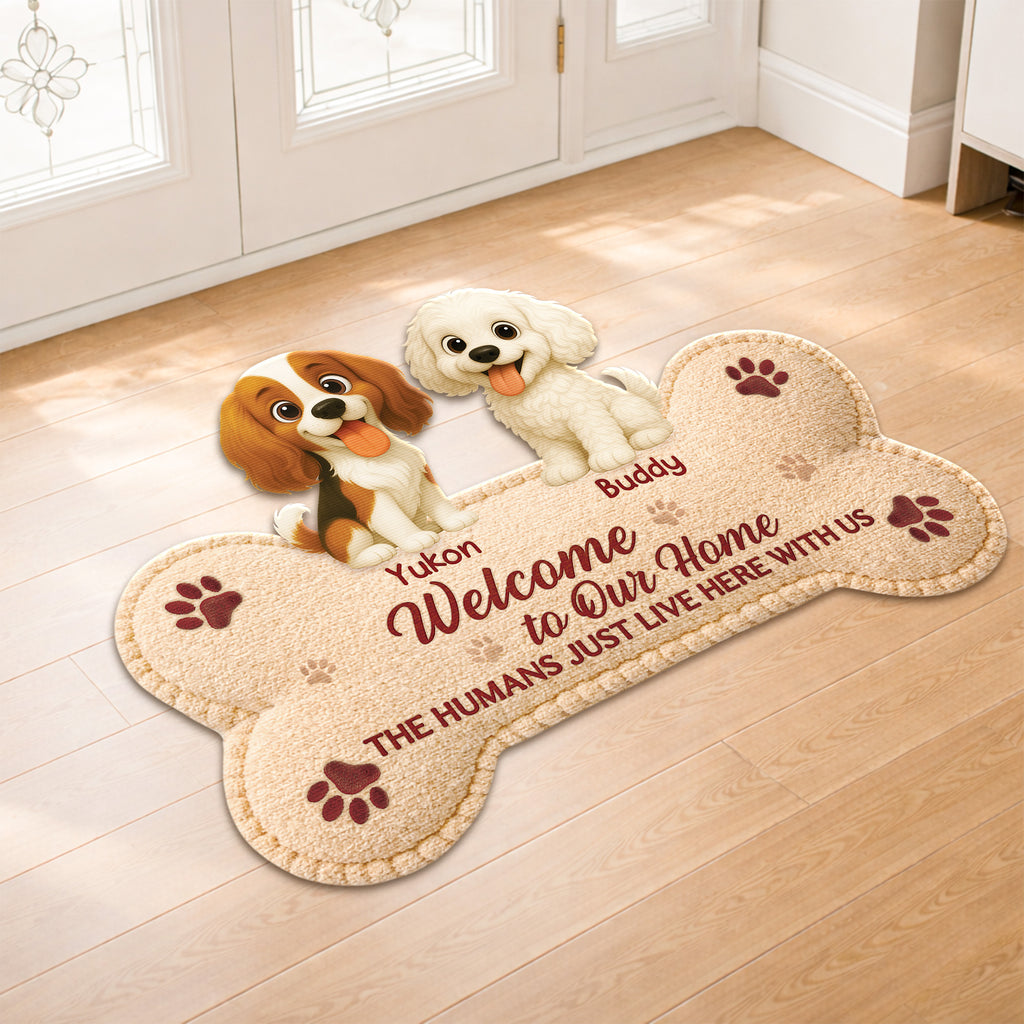 8579AUS2 welcome dog doormat custom shaped doormat gifts for dog owners 8579ad6pcc