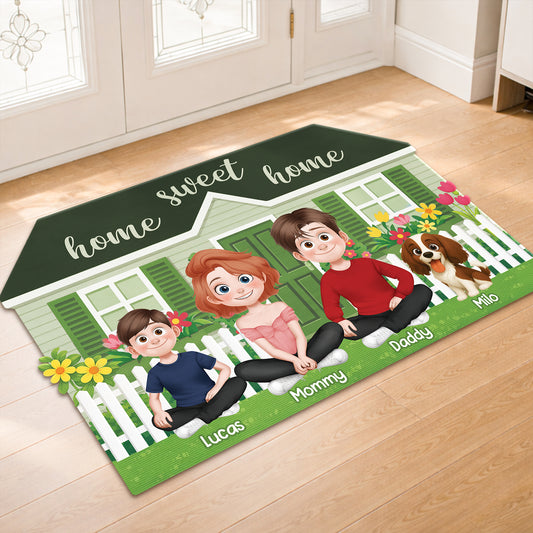 8592AUS2 custom shaped doormat home sweet home doormat gift for family 8592adcpti