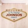 8594AUS1 3d printing effect welcome doormat_ with family name custom shaped doormat 8594adchri